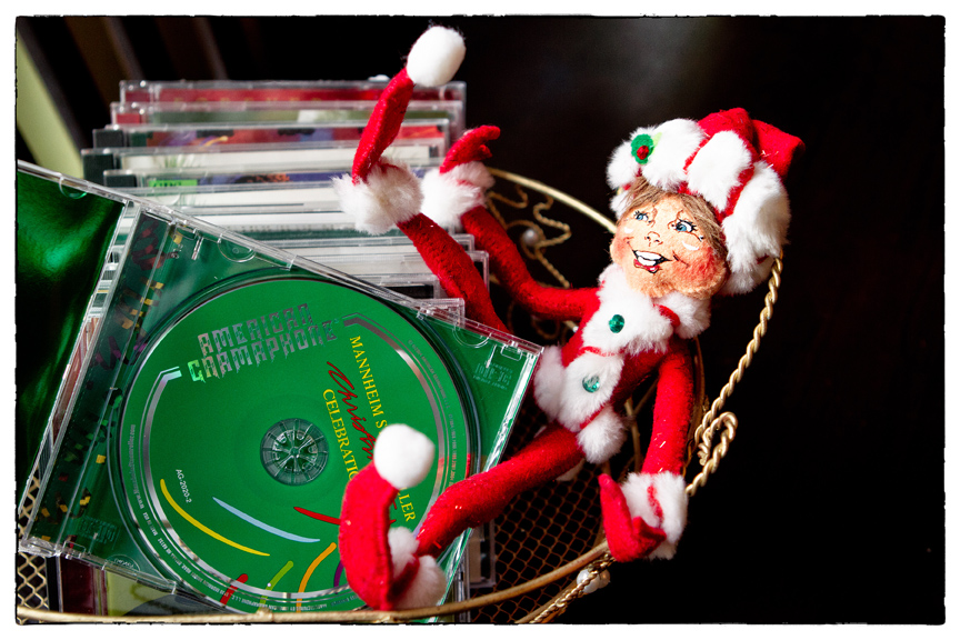 Edmond hides my favorite Christmas CD's